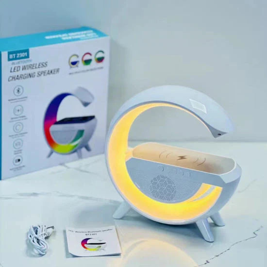 LED Wireless Charging Speaker with Bluetooth